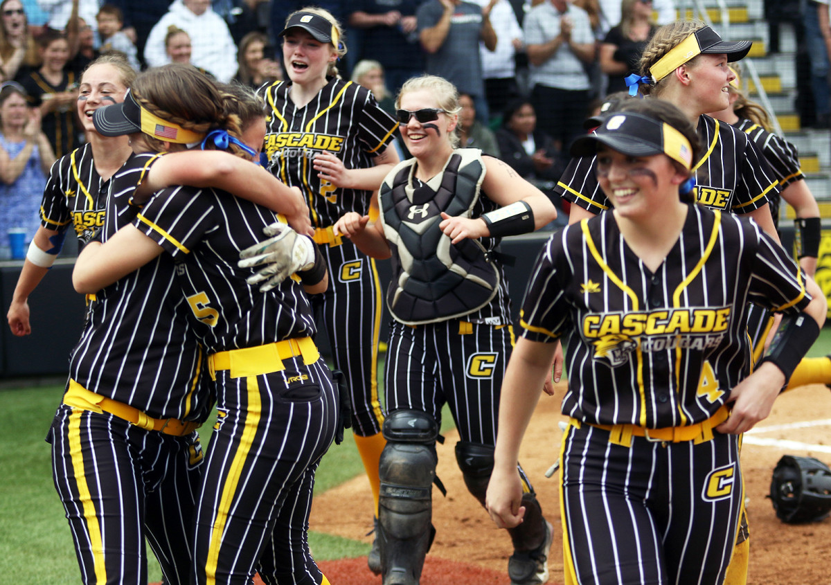 Cascade Marist Catholic 4A softball final Dan Brood 45
